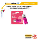 FLASH DRIVE ADATA C906 COMPACT USB 64GB (AC906-64G-RPP) /ประกัน 5 Years/BY ITSTORE-ONLINE