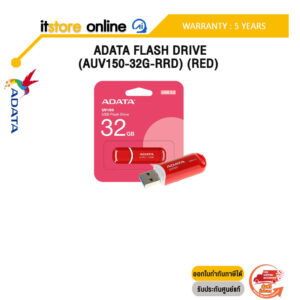ADATA FLASH DRIVE (AUV150-32G-RRD) (RED)/ประกัน 5 Years/BY ITSTORE-ONLINE
