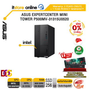 [ผ่อน 0% 10 ด.]ASUS EXPERTCENTER MINI TOWER P500MV-31315U0520 /i3-1315U/ประกัน 3 Years Onsite/BY ITSTORE-ONLINE