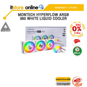 [ผ่อน 0% 3 ด.]MONTECH HYPERFLOW ARGB 360 WHITE LIQUID COOLER /ประกัน 6 Years/BY ITSTORE-ONLINE