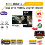 [ผ่อน 0% 10 ด.]BENQ 32” 4K PREMIUM MONITOR EW3290U (IPS 4K 60Hz)/ประกัน 3 Years/BY ITSTORE-ONLINE