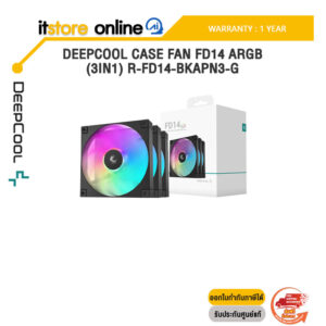 DEEPCOOL CASE FAN FD14 ARGB (3IN1) R-FD14-BKAPN3-G /ประกัน 1 Year/BY ITSTORE ONLINE