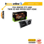 VGA INNO3D RTX 4060 TWIN X2 8GB GDDR6 3XDP-HDMI /ประกัน 3 Years/BY ITSTORE-ONLINE