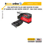 VGA SAPPHIRE PULSE AMD RADEON RX 6500 XT GAMING OC 4GB GDDR6 HDMI/DP : S88-1E457-500SA/ประกัน 3 Years/BY ITSTORE ONLINE
