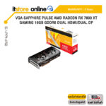 VGA SAPPHIRE PULSE AMD RADEON RX 7800 XT GAMING 16GB GDDR6 DUAL HDMI/DUAL DP /ประกัน 3 Years/BY ITSTORE-ONLINE
