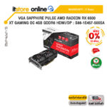 [ผ่อน 0% 3 ด.]VGA SAPPHIRE PULSE AMD RADEON RX 6500 XT GAMING OC 4GB GDDR6 HDMI/DP : S88-1E457-500SA/ประกัน 3 Years/BY ITSTORE ONLINE