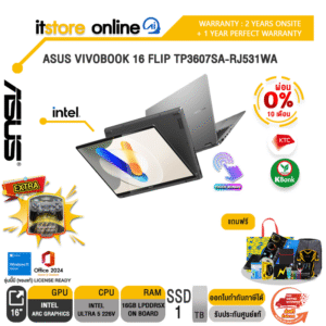 [ผ่อน 0% 10 ด.]ASUS VIVOBOOK 16 FLIP TP3607SA-RJ531WA /Ultra 5 226V/ประกัน 2 Years Onsite+1 Year Perfect warranty/BY ITSTORE-ONLINE