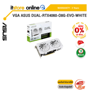 [ผ่อน 0% 10 ด.]VGA ASUS DUAL-RTX4060-O8G-EVO-WHITE /ประกัน 3 Years/BY ITSTORE-ONLINE