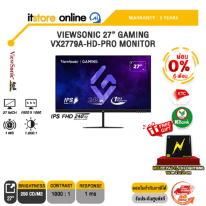 [ผ่อน 0% 6 ด.] VIEWSONIC 27” GAMING  VX2779A-HD-PRO MONITOR(IPS FHD/240Hz)/ประกัน 3 YEARS/BY ITSTORE ONLINE