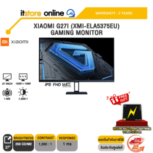 XIAOMI G27I (XMI-ELA5375EU) GAMING MONITOR (IPS FHD 165Hz)/ประกัน 3 Years/BY ITSTORE-ONLINE