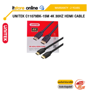 UNITEK C11079BK-15M 4K 30HZ HDMI CABLE /ประกัน 2 Years/BY ITSTORE-ONLINE