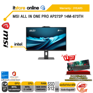 MSI ALL IN ONE PRO AP272P 14M-673TH /i7 14700/ประกัน 3 Years/BY ITSTORE-ONLINE