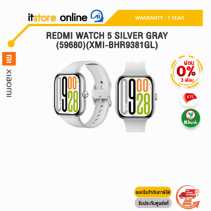 [ผ่อน 0% 3 ด.]REDMI WATCH 5 SILVER GRAY (59680)(XMI-BHR9381GL) /ประกัน 1 Year/BY ITSTORE ONLINE