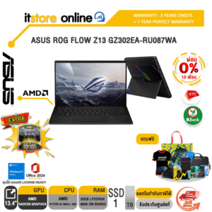 [ผ่อน 0% 10 ด.]ASUS ROG FLOW Z13 GZ302EA-RU087WA /Ryzen AI MAX+ 395/ประกัน 3 Years Onsite + 1 Year Perfect warranty/BY ITSTORE-ONLINE