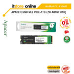 [ผ่อน 0% 3 ด.]APACER SSD M.2 PCIE-512GB (ZC.A01ST.0BB)/ประกัน 3 YEARS/BY ITSTORE-ONLINE