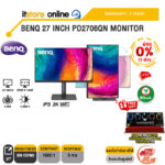 [ผ่อน 0% 10 ด.]BENQ 27 INCH PD2706QN MONITOR (IPS 2K/100Hz)/ประกัน 3 Years/BY ITSTORE ONLINE