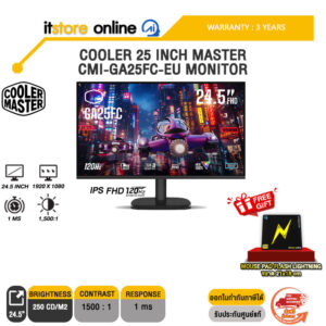 COOLER 25 INCH MASTER CMI-GA25FC-EU MONITOR (IPS FHD/120Hz) /ประกัน 3 Years/BY ITSTORE ONLINE