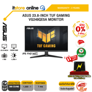 [ผ่อน 0% 3 ด.] ASUS 23.8-INCH TUF GAMING VG249QE5A  MONITOR (IPS FHD/146Hz)/ประกัน 3 Years/BY ITSTORE ONLINE
