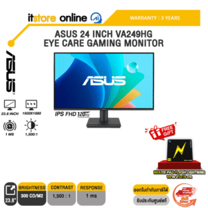 ASUS 24 INCH VA249HG EYE CARE GAMING MONITOR (IPS FHD/120Hz) /ประกัน 3 Years/BY ITSTORE ONLINE