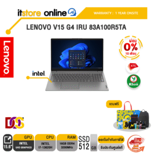 [ผ่อน 0% 10 ด.]LENOVO V15 G4 IRU 83A100R5TA /i7-13620H/ประกัน 1 Year Onsite/BY ITSTORE-ONLINE