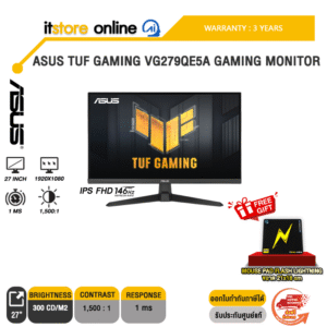 ASUS TUF GAMING VG279QE5A GAMING MONITOR (IPS FHD/146Hz) /ประกัน 3 Years/BY ITSTORE ONLINE