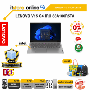 [ผ่อน 0% 10 ด.]LENOVO V15 G4 IRU 83A100R5TA /i7-13620H/ประกัน 1 Year Onsite/BY ITSTORE-ONLINE
