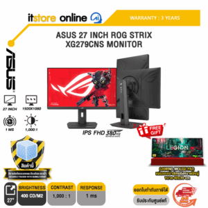 ASUS 27 INCH ROG STRIX XG279CNS MONITOR (IPS FHD/380Hz)/ประกัน 3 Years/BY ITSTORE ONLINE