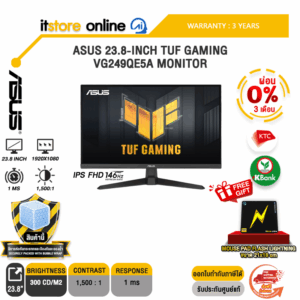 [ผ่อน 0% 3 ด.] ASUS 23.8-INCH TUF GAMING VG249QE5A  MONITOR (IPS FHD/146Hz)/ประกัน 3 Years/BY ITSTORE ONLINE