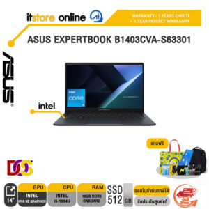 ASUS EXPERTBOOK B1403CVA-S63301 /i5-1334U/ประกัน 1 Year Onsite + 1 Year Perfect warranty/ITSTORE-ONLINE