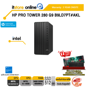 [ผ่อน 0% 10 ด.]HP PRO TOWER 280 G9 B9LD7PT#AKL /i5-14500/ประกัน 3 Years Onsite/BY ITSTORE ONLINE