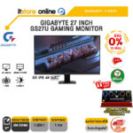 [ผ่อน 0% 10 ด.]GIGABYTE 27 INCH GS27U GAMING MONITOR (SS IPS 4K 160Hz)/ประกัน 3 Years/BY ITSTORE-ONLINE