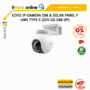 [ผ่อน 0% 6 ด.]EZVIZ IP-CAMERA CB8 & SOLAR PANEL F (4W) TYPE C (EZV-CS-CB8-SP)/ประกัน1 Year/BY ITSTORE ONLINE