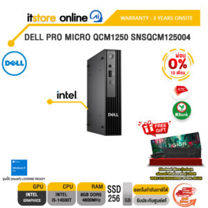 [ผ่อน 0% 10 ด.]DELL PRO MICRO QCM1250 SNSQCM125004 /i5-14500T/ประกัน 3 Years Onsite/BY ITSTORE-ONLINE