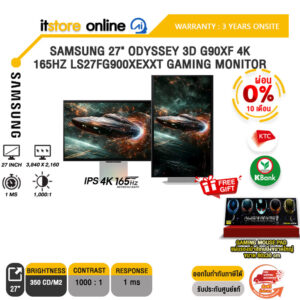 [ผ่อน 0% 10 ด.]SAMSUNG 27" ODYSSEY 3D G90XF 4K 165HZ LS27FG900XEXXT GAMING MONITOR (IPS 4K 165Hz)/ประกัน 3 Years/BY ITSTORE ONLINE