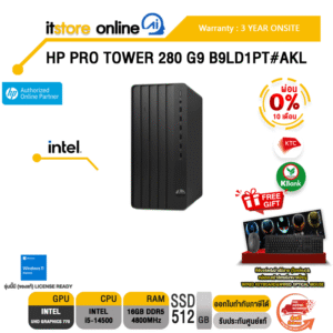 [ผ่อน 0% 10 ด.]HP PRO TOWER 280 G9 B9LD1PT#AKL /i5-14500/ประกัน 3 Years Onsite/BY ITSTORE ONLINE