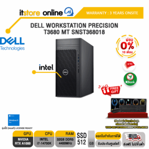 [ผ่อน 0% 10 ด.]DELL WORKSTATION PRECISION T3680 MT SNST368018 /i7 14700K/ประกัน  3 Years Onsite/BY ITSTORE ONLINE