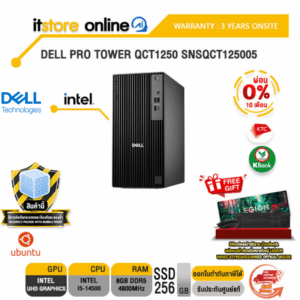 [ผ่อน 0% 10 ด.]DELL PRO TOWER QCT1250 SNSQCT125005 /i5-14500/ประกัน 3 Years Onsite/ITSTORE-ONLINE