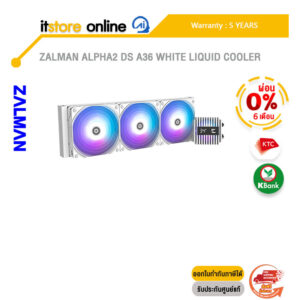 [ผ่อน 0% 6 ด.]ZALMAN ALPHA2 DS A36 WHITE LIQUID COOLER /ประกัน 5 Years/BY ITSTORE-ONLINE