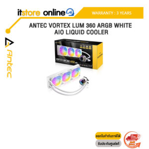 ANTEC VORTEX LUM 360 ARGB WHITE AIO LIQUID COOLER /ประกัน 3 Years/ITSTORE-ONLINE