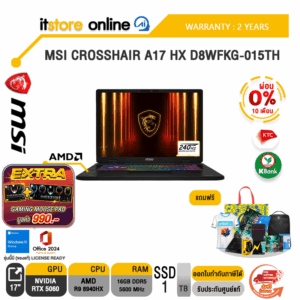 [ผ่อน 0% 10 ด.] MSI CROSSHAIR A17 HX D8WFKG-015TH /Ryzen™ 9 8940HX  /ประกัน 2 Years/BY ITSTORE ONLINE