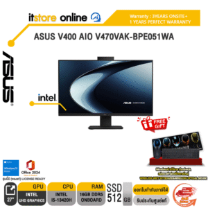 ASUS V400 AIO V470VAK-BPE051WA / i5-13420H/ประกัน 3 Years Onsite + 1 Year Perfect Warranty/BY ITSTORE ONLINE
