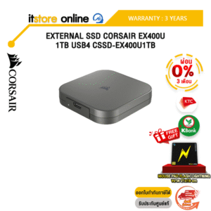 [ผ่อน 0% 3 ด.]EXTERNAL SSD CORSAIR EX400U 1TB USB4 CSSD-EX400U1TB /ประกัน 3 Years/ITSTORE-ONLINE