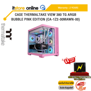 CASE THERMALTAKE VIEW 380 TG ARGB BUBBLE PINK EDITION (CA-1Z2-00MAWN-00) /ประกัน 2 Years/BY ITSTORE ONLINE