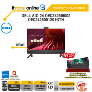 DELL AIO 24 OEC2425I5002-OEC2425001201GTH /i5-1334U/ประกัน 3 Years Onsite/ITSTORE-ONLINE