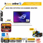ASUS ROG ZEPHYRUS G16 GU605MI-QR227WS /Ultra 9 185H/ประกัน 3 Years Onsite + 1 Year Perfect Warranty/ITSTORE-ONLINE