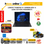 [ผ่อน 0% 10 ด.]LENOVO THINKPAD X1 CARBON GEN 13 AURA EDITION 21NS00MGTH /ประกัน 3 Years Premium Care/BY ITSTORE ONLINE