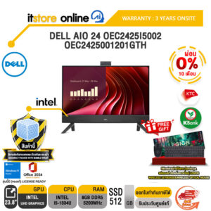 [ผ่อน 0% 10 ด.]DELL AIO 24 OEC2425I5002-OEC2425001201GTH /i5-1334U/ประกัน 3 Years Onsite/ITSTORE-ONLINE