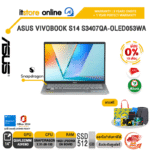 [ผ่อน 0% 10 ด.] ASUS VIVOBOOK S14 S3407QA-OLED053WA /Snapdragon X X1-26-100/ประกัน 3 YEARS Onsite + 1Y Perfect warranty/ITSTORE-ONLINE