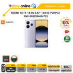 [ผ่อน 0% 10 ด.]REDMI NOTE 14 5G 6.67" 12/512 PURPLE XMI-6932554404772 /MediaTek Dimensity 7025-Ultra/ประกัน 2 Years/BY ITSTORE-ONLINE
