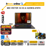 MSI VECTOR 16 HX AI A2XWIG-078TH /Ultra 9 275HX/ประกัน 3 Years Onsite/BY ITSTORE-ONLINE